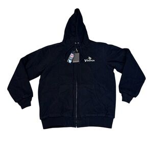 Dunbrooke Minnesota Vikings Dakota Canvas Hooded Full Zip Jacket Large Tall NWT